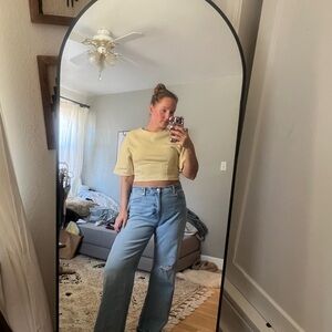 Yellow Zara Crop Top